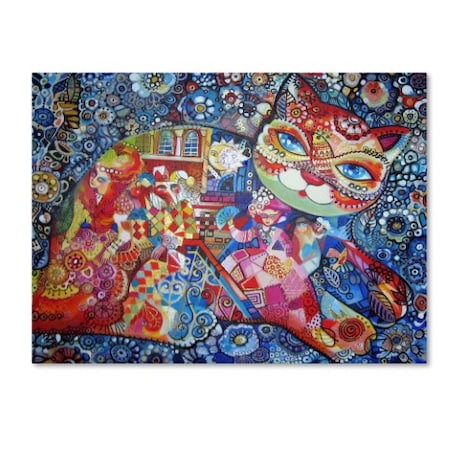 Trademark Fine Art Oxana Ziaka 'Venice Cat' Canvas Art, 35x47 ALI11424-C3547GG